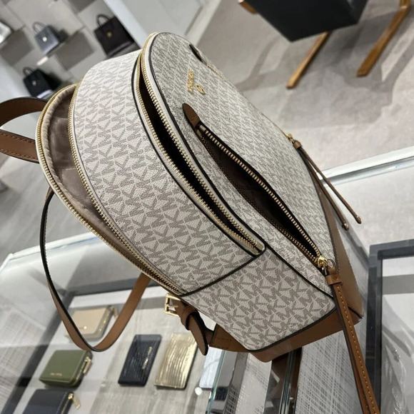 Michael Kors Brooklyn Medium Logo Backpack 30H1GBNB2B-Vanilla main image 9